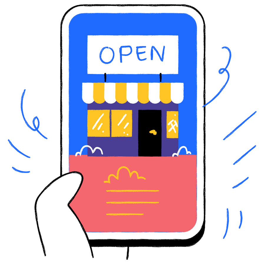e-commerce, shopping _ store, open, shop, smartphone, mobile, time, opening time@2x.png